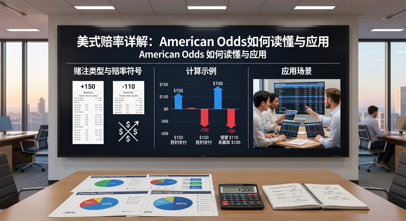 美式赔率详解：体育赛事快速解读