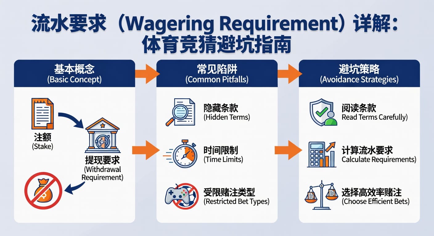 流水要求详解：体育赛事竞猜wagering requirement